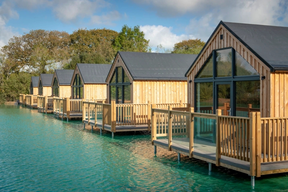 Overwater villas are opening in England in April 2022 - Overwater Bungalows